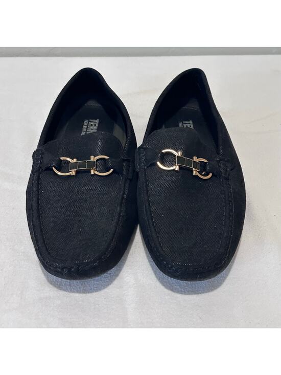 terroni Other - Terroni Italian mens black loafers with metal detail size 12 Comfort Dress
